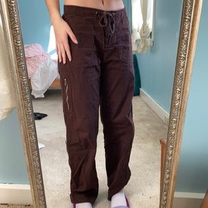Brown/maroon pants